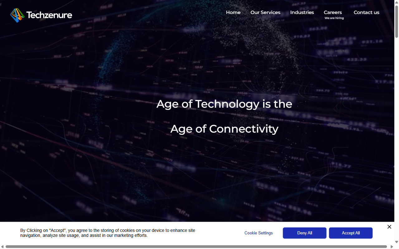 Techzenure, a website built by Sysprola